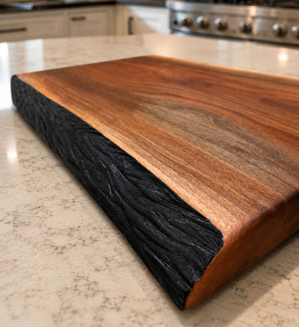 Thumbnail: "The Majestic" - One-Piece Black Walnut Cutting Board