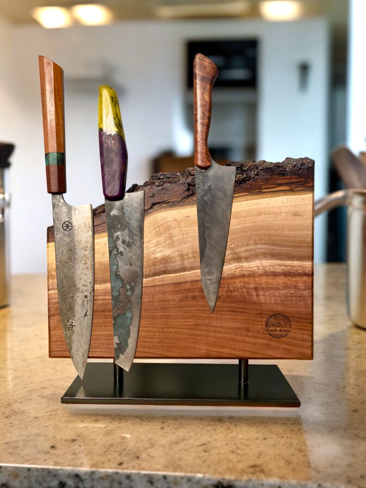 "Le Timber" - Bloc à couteaux magnétique