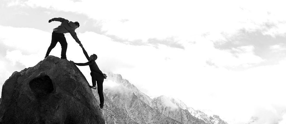 Mountain Climbing Teamwork