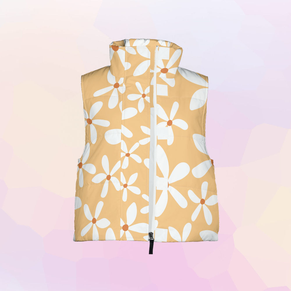 Women's Full-Zip Sleeveless Puffer Vest-Lightweight Ecodear