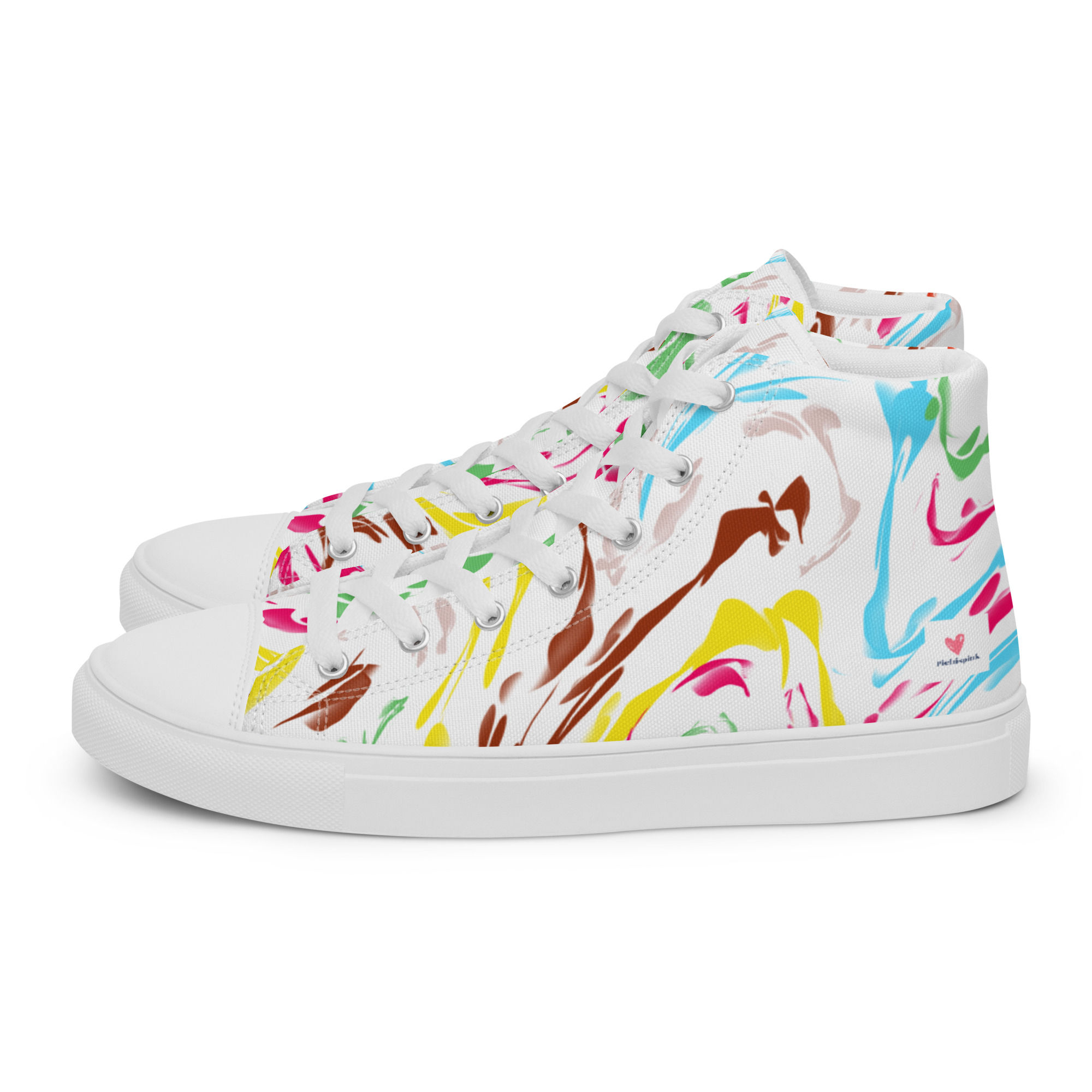 Zapatos altos de lona para mujer