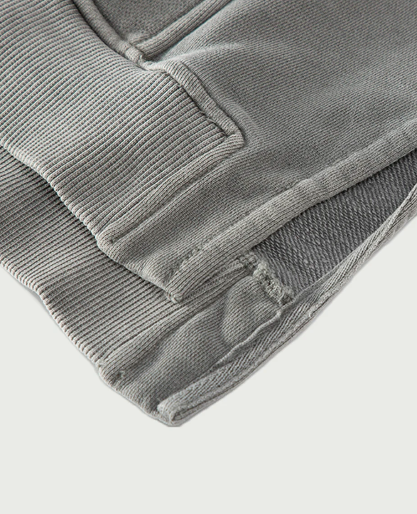 Thumbnail: 380GSM Unisex Washed Slit Hem Turtleneck Hoodie