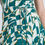 Miniatura: Halter Midi Dress With Cinched Waist in Abstract Green and White Print