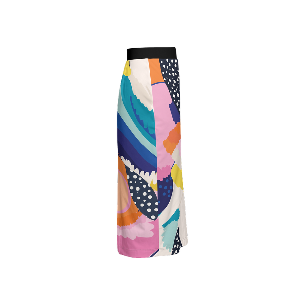 Thumbnail: Women's Back Split Pencil Skirt-Heavy Knit