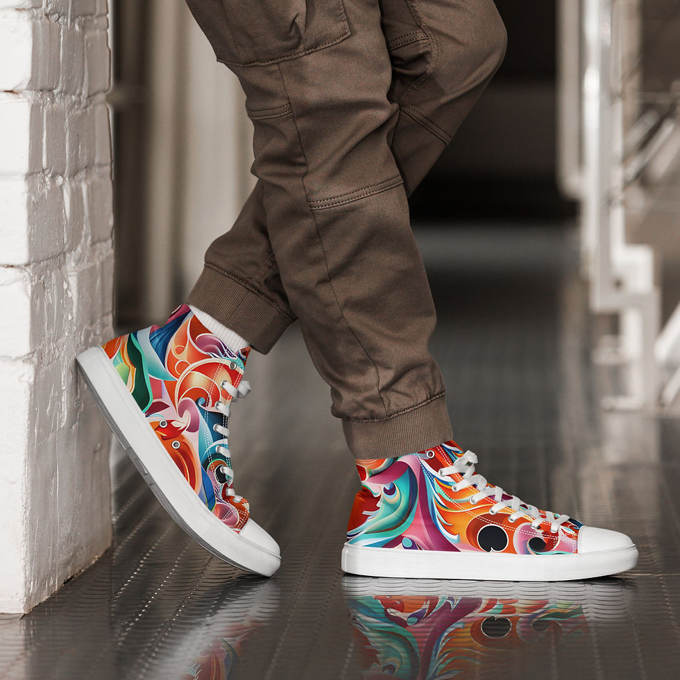 Thumbnail: Men’s high top canvas shoes