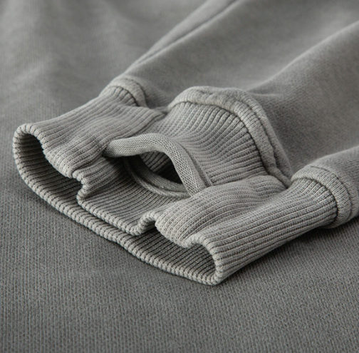 Thumbnail: 380GSM Unisex Washed Slit Hem Turtleneck Hoodie