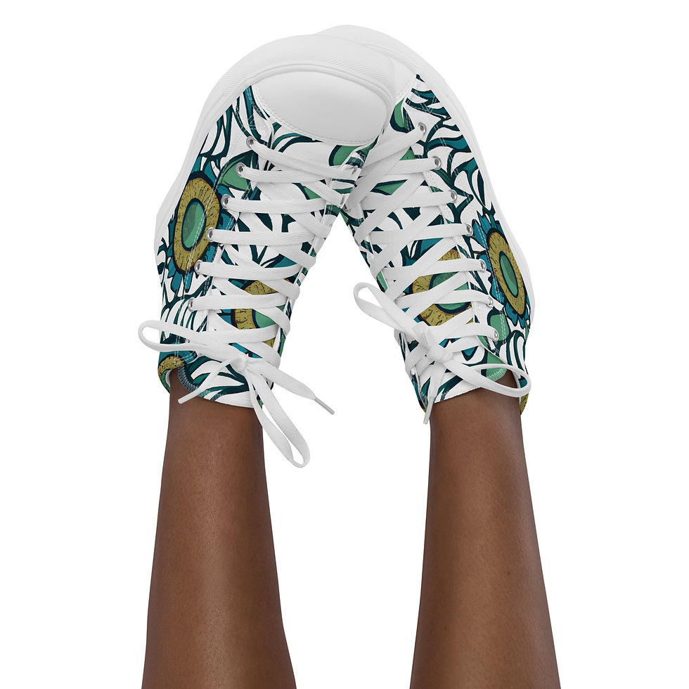 Miniatura: Zapatos altos de lona para mujer