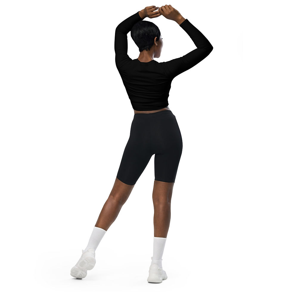 Miniatura: Crop top manga larga reciclado