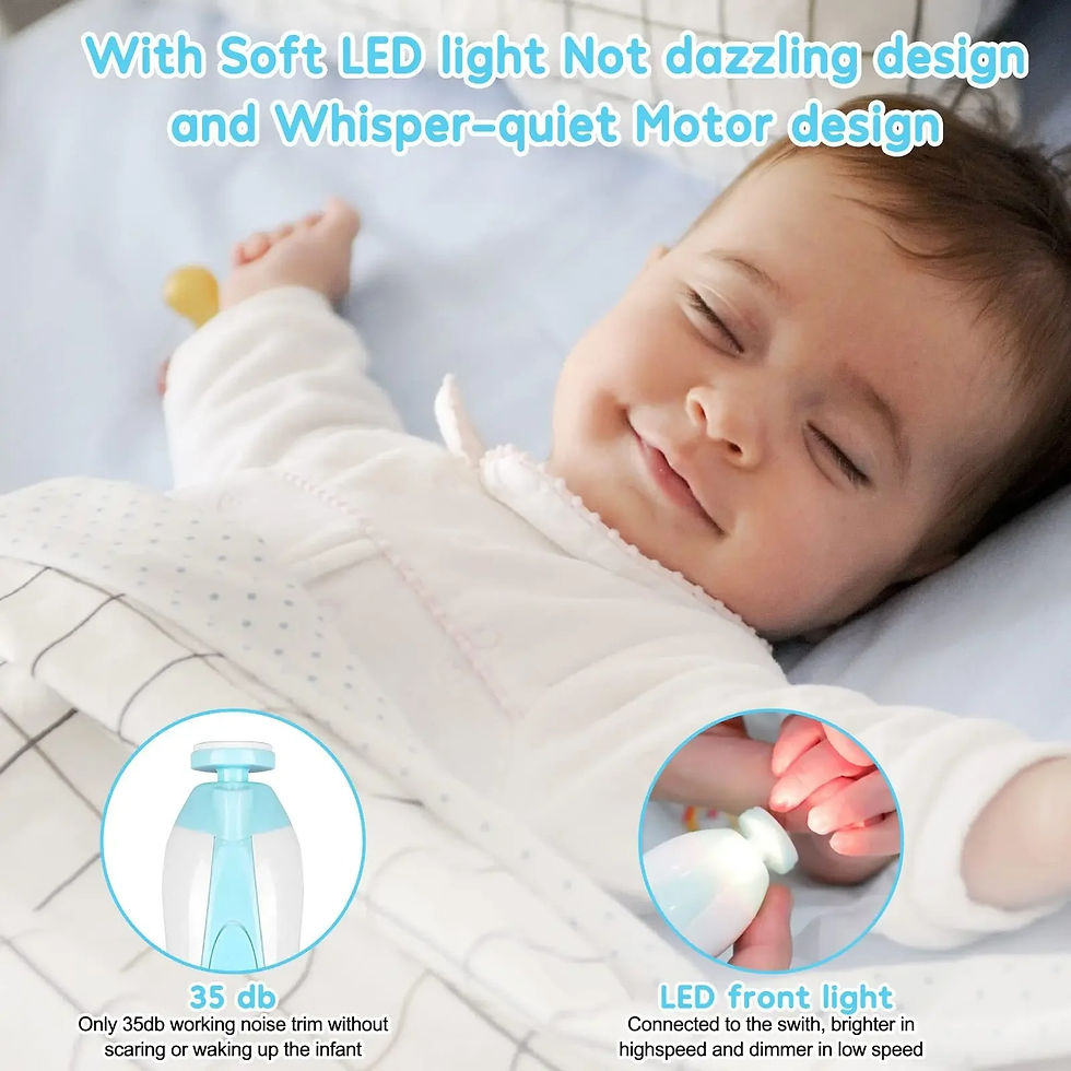 Thumbnail: Multifunctional Electric Baby Cutter Trimmer Manicure Tool Set Baby CareNail Tri