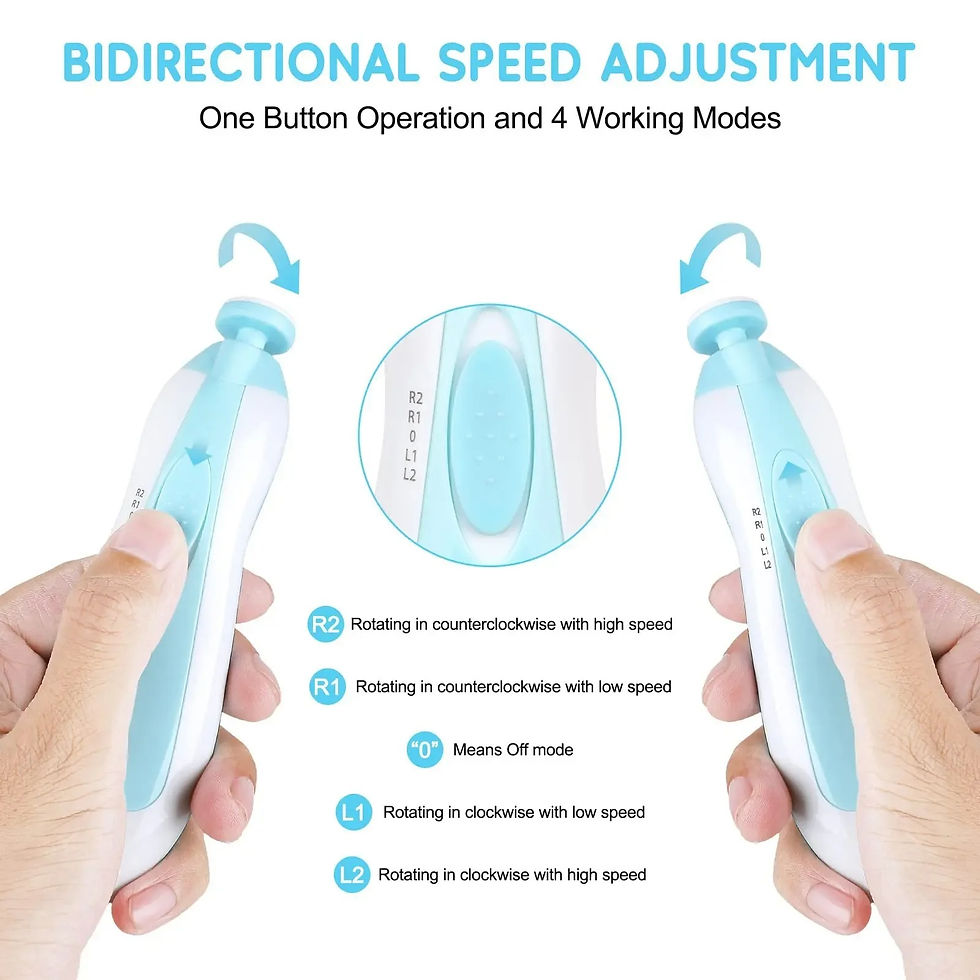 Thumbnail: Multifunctional Electric Baby Cutter Trimmer Manicure Tool Set Baby CareNail Tri