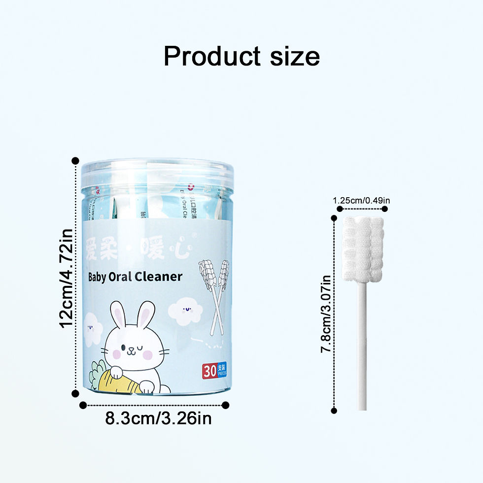 Thumbnail: 30PCS Baby mouth cleaning stick Disposable detergent Milk Tooth Veil toothbrush 