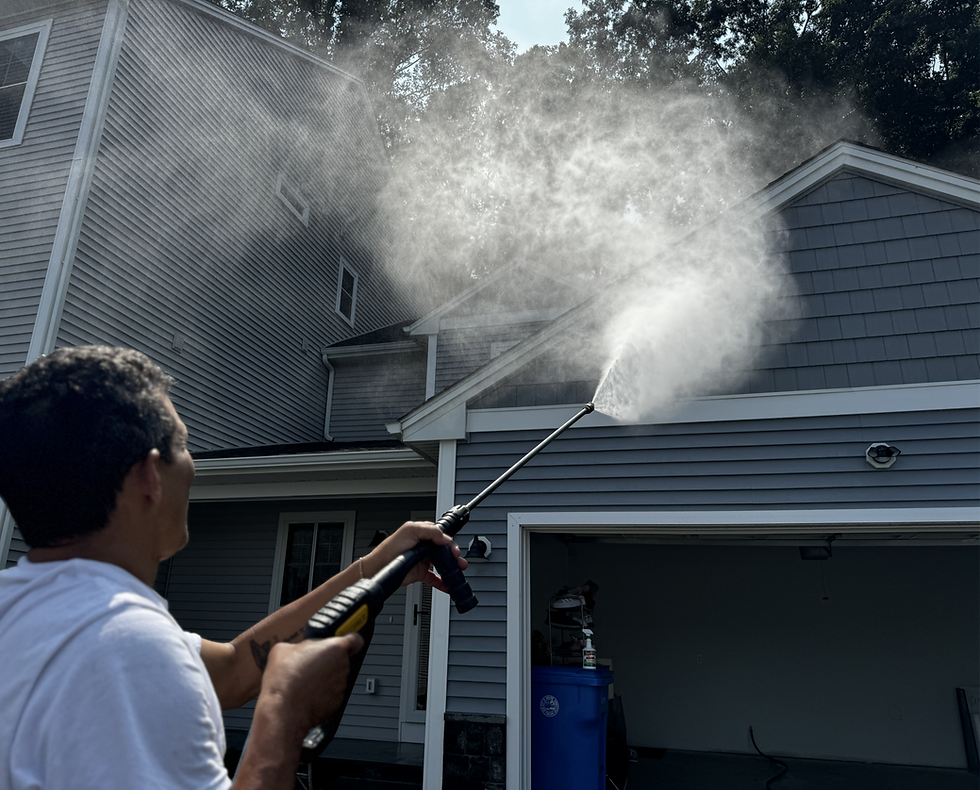 Power wash cleaning