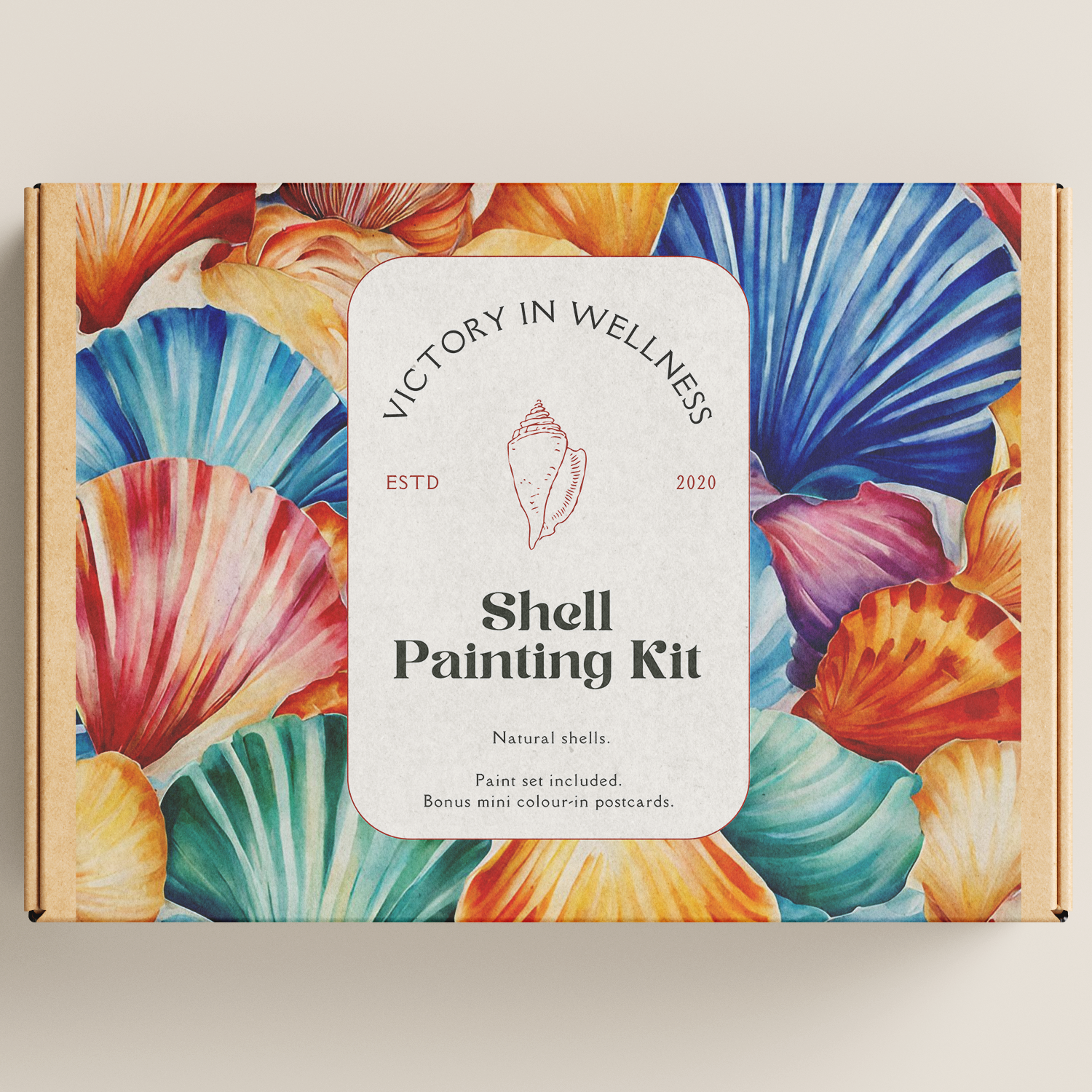 DIY Shell Painting Kit, Ocean-Themed Craft Activity for Adults and Kids, Include