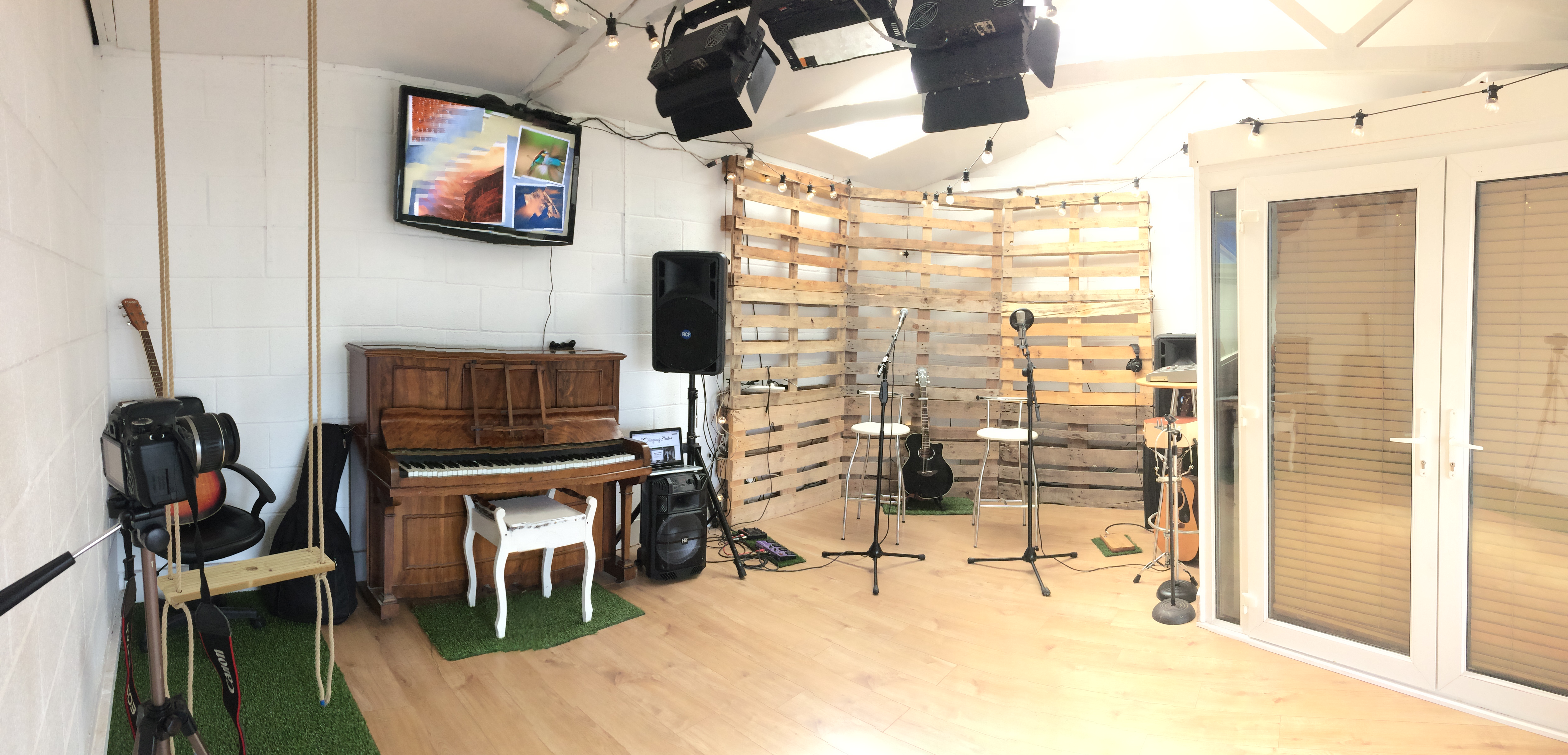 The singing studio
