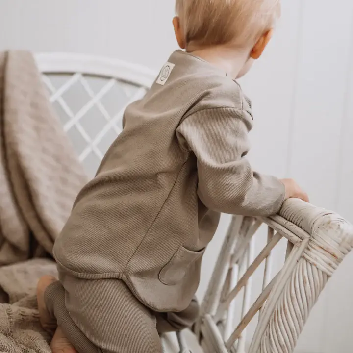 Miniaturbild: Cosy Roots Organic Rip Sweatshirt - Caramel