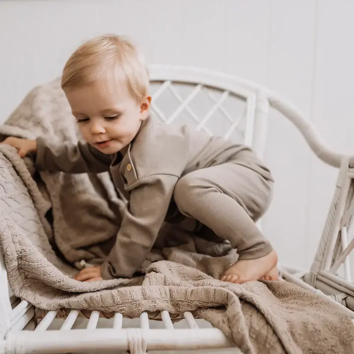 Miniaturbild: Cosy Roots Organic Rip Sweatshirt - Caramel