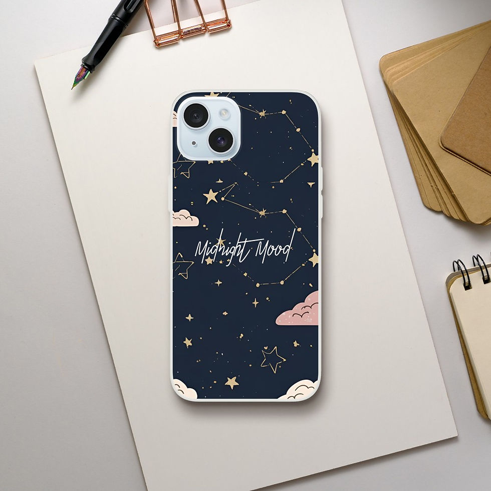 Thumbnail: midnight mood navy phone case