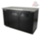 True TBB-2-HC 58 7/8" Bar Refrigerator Swinging Solid Doors