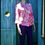 Thumbnail: Pink, silk flowered shirt