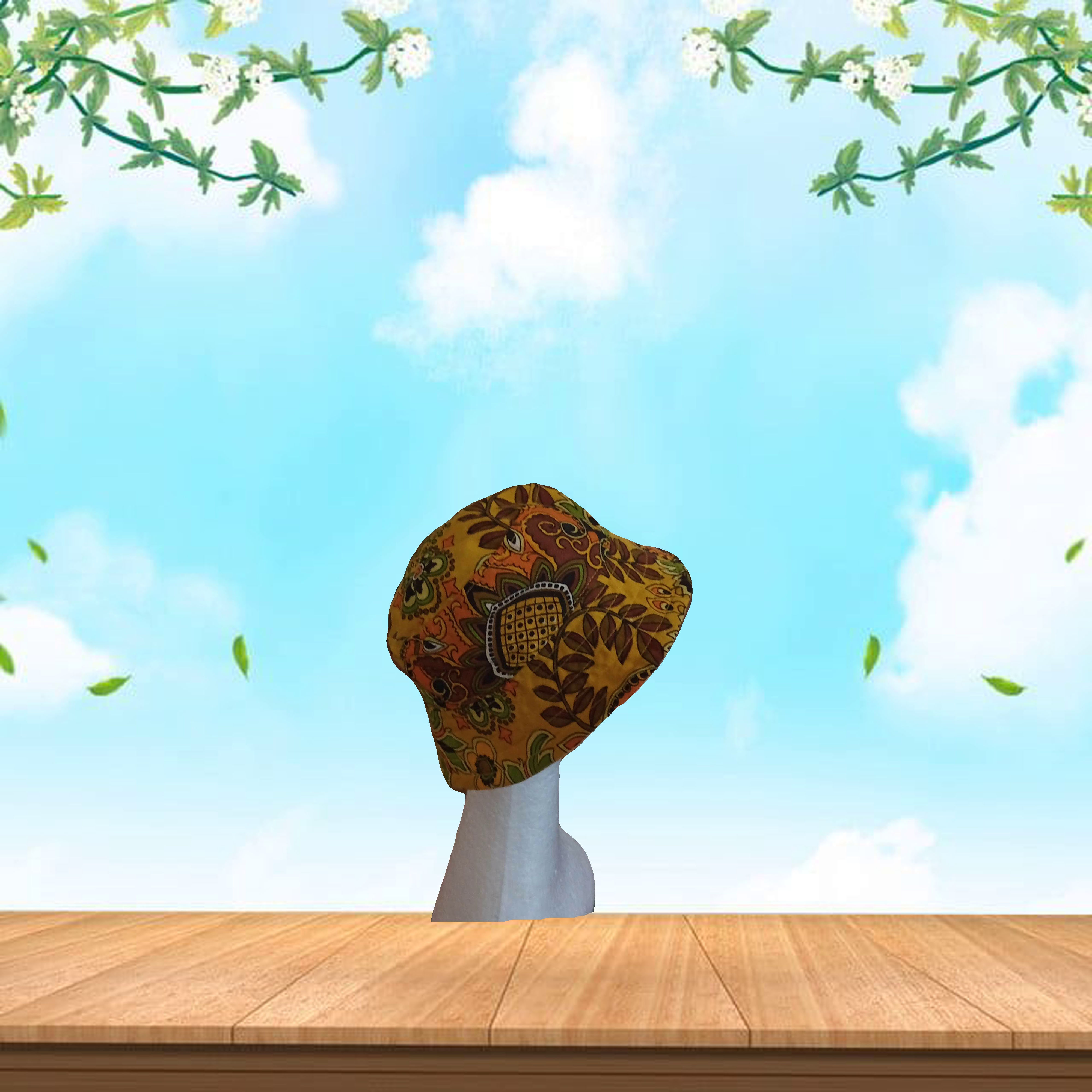 Handmade reversible bucket hat