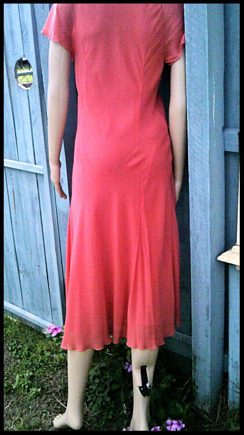 Thumbnail: David Lawrence vintage inspired orange dress