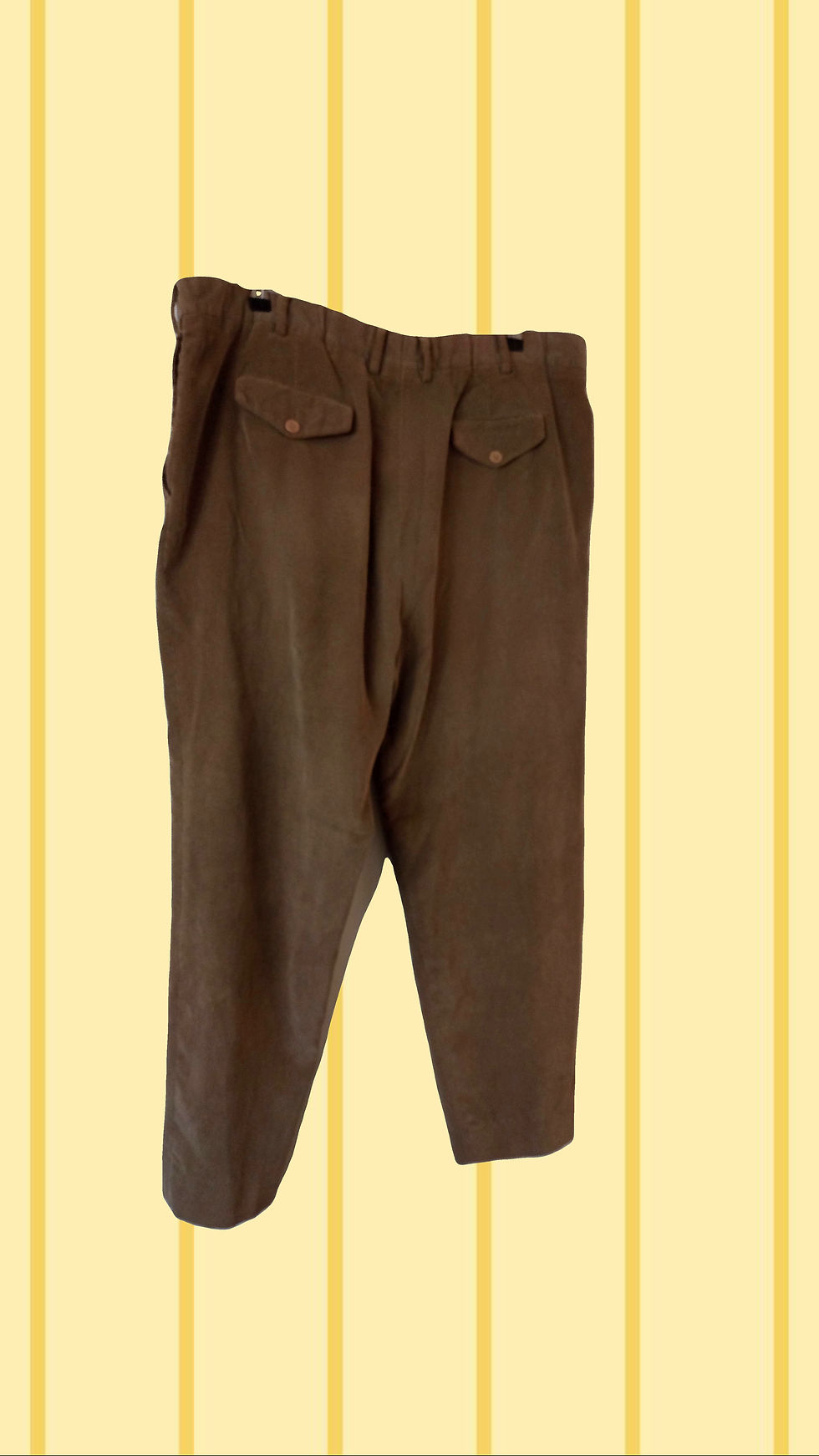 Thumbnail: LEANDRO BUSTOS beige cord pants