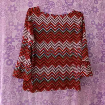Thumbnail: Aztec striped, 60's style top