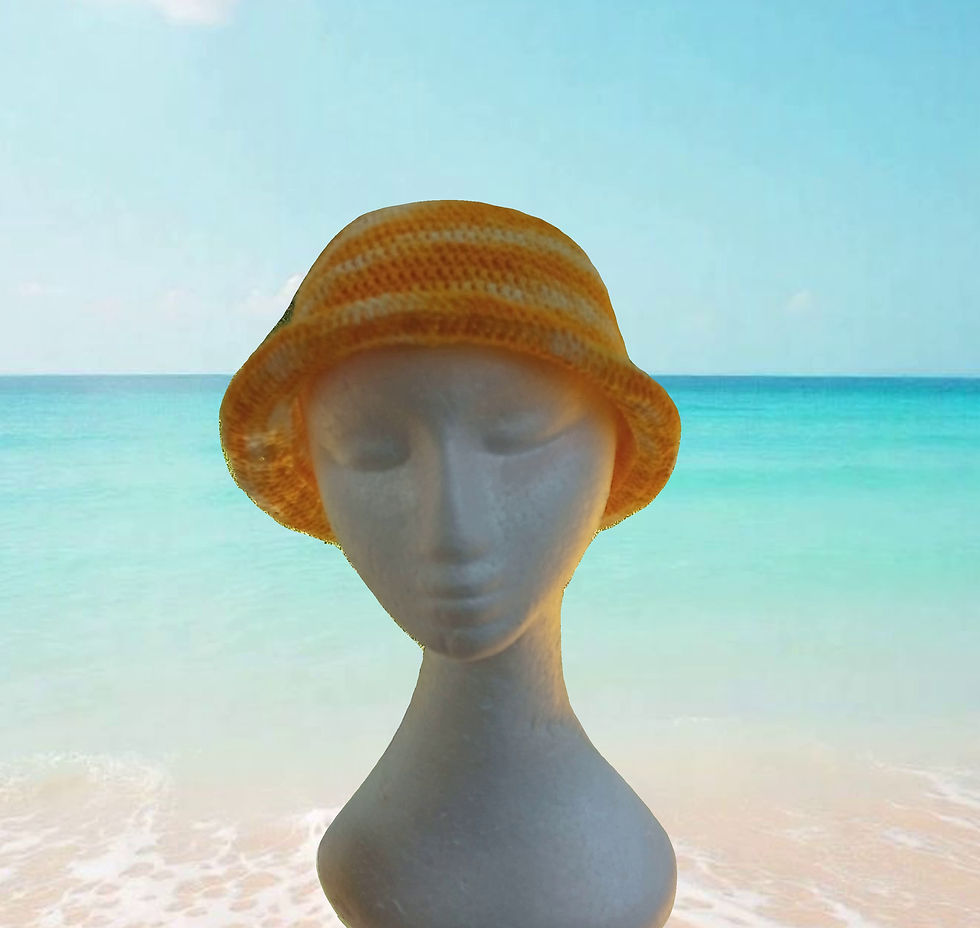 Thumbnail: Handmade Cotton Crochet Bucket Hat