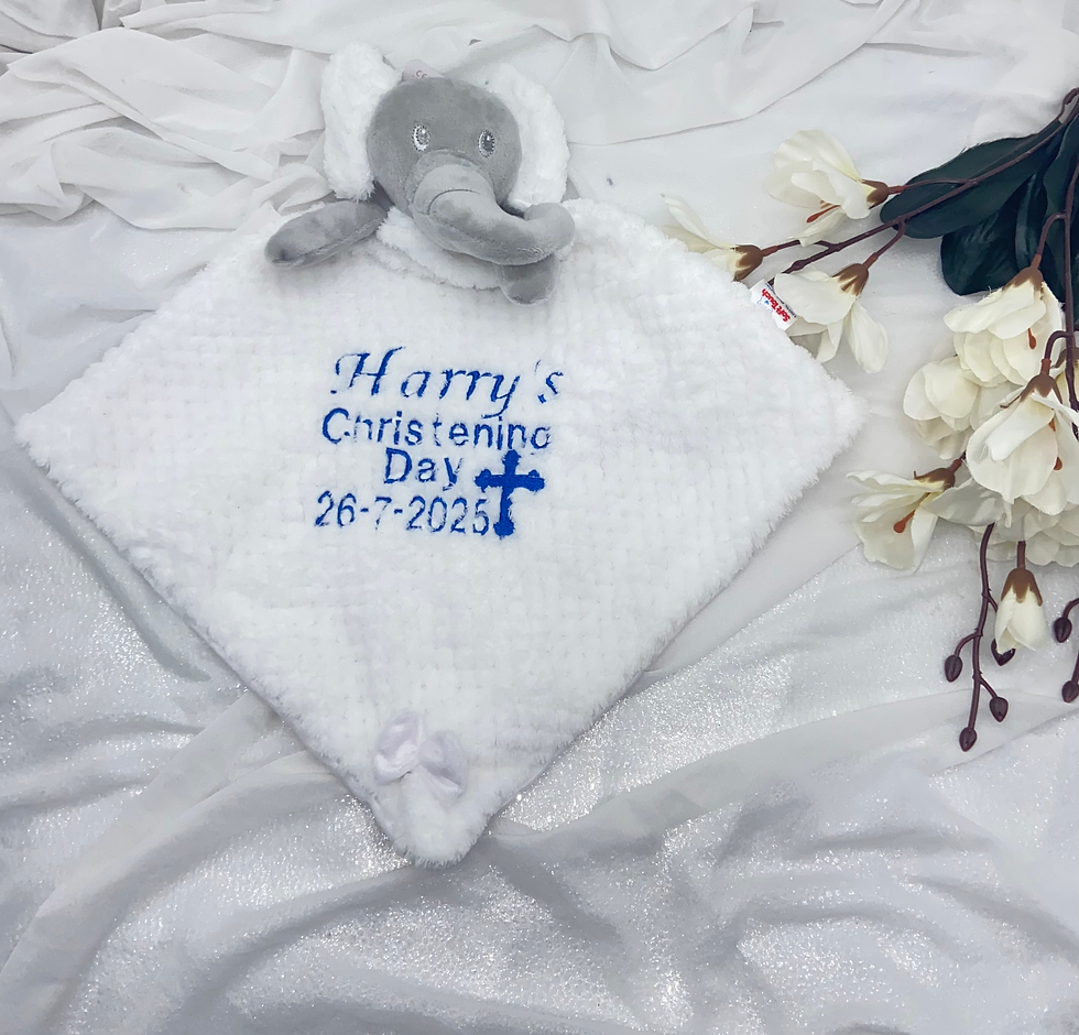 Thumbnail: Christening White Waffle Comforter