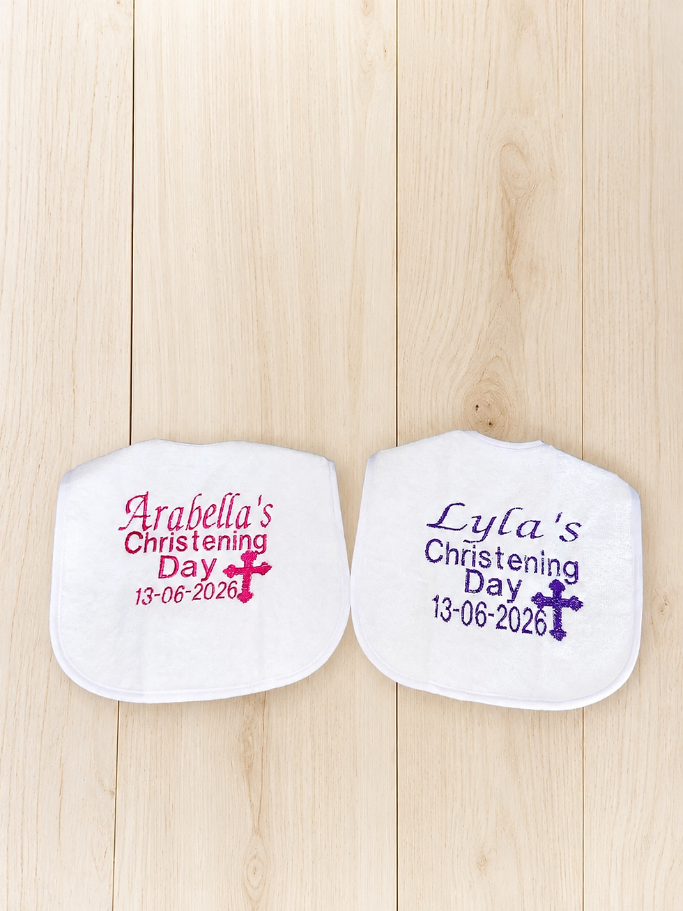 Thumbnail: White Christening Baby Bib