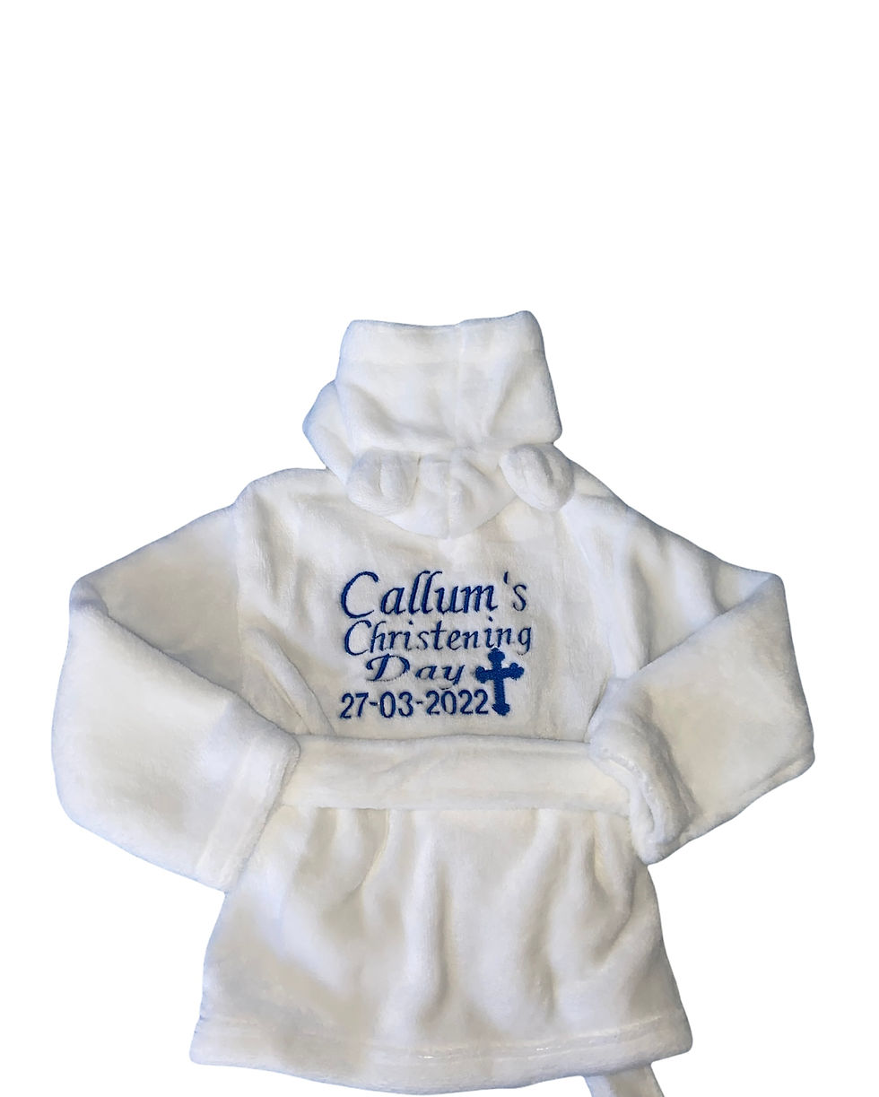 Thumbnail: White Christening Dressing Gown