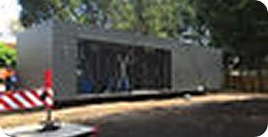 Modular Building Installation onto Mega
