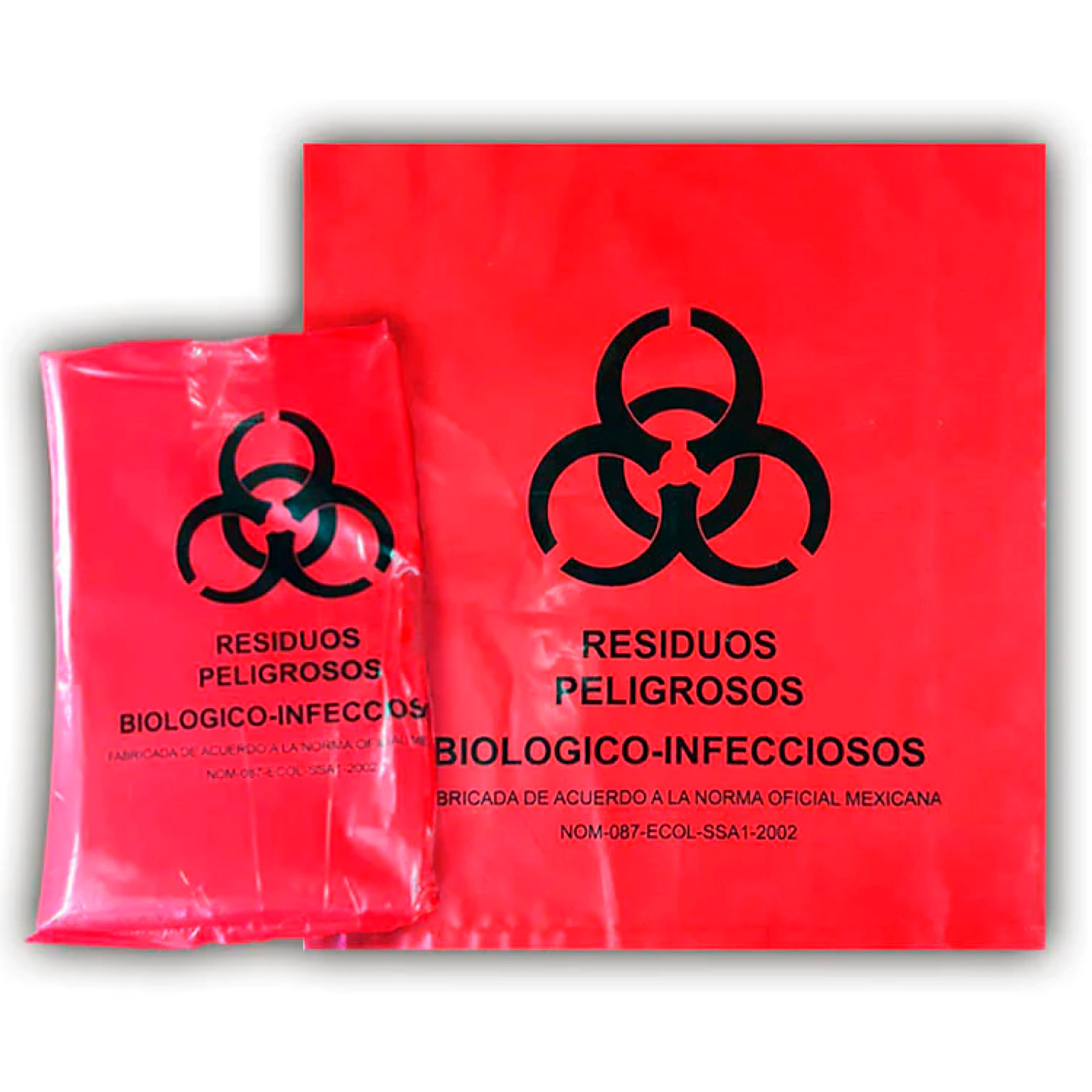 BOLSA PARA RECOLECCION DE RESIDUOS RPBI 30X35CM BOLSA CON 100 PIEZAS