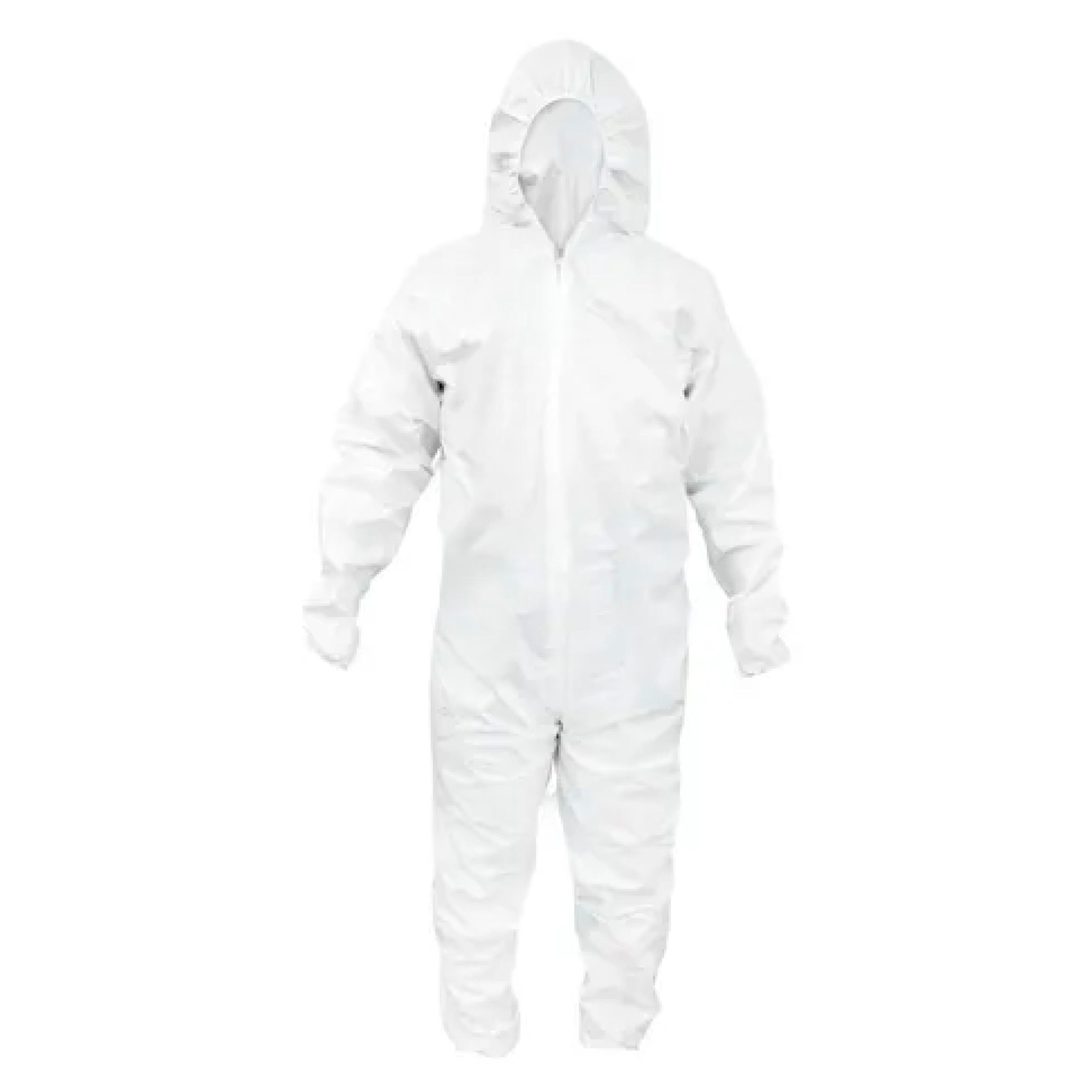 OVEROL DE TELA LAMINADA, CON GORRO, TALLA GRANDE