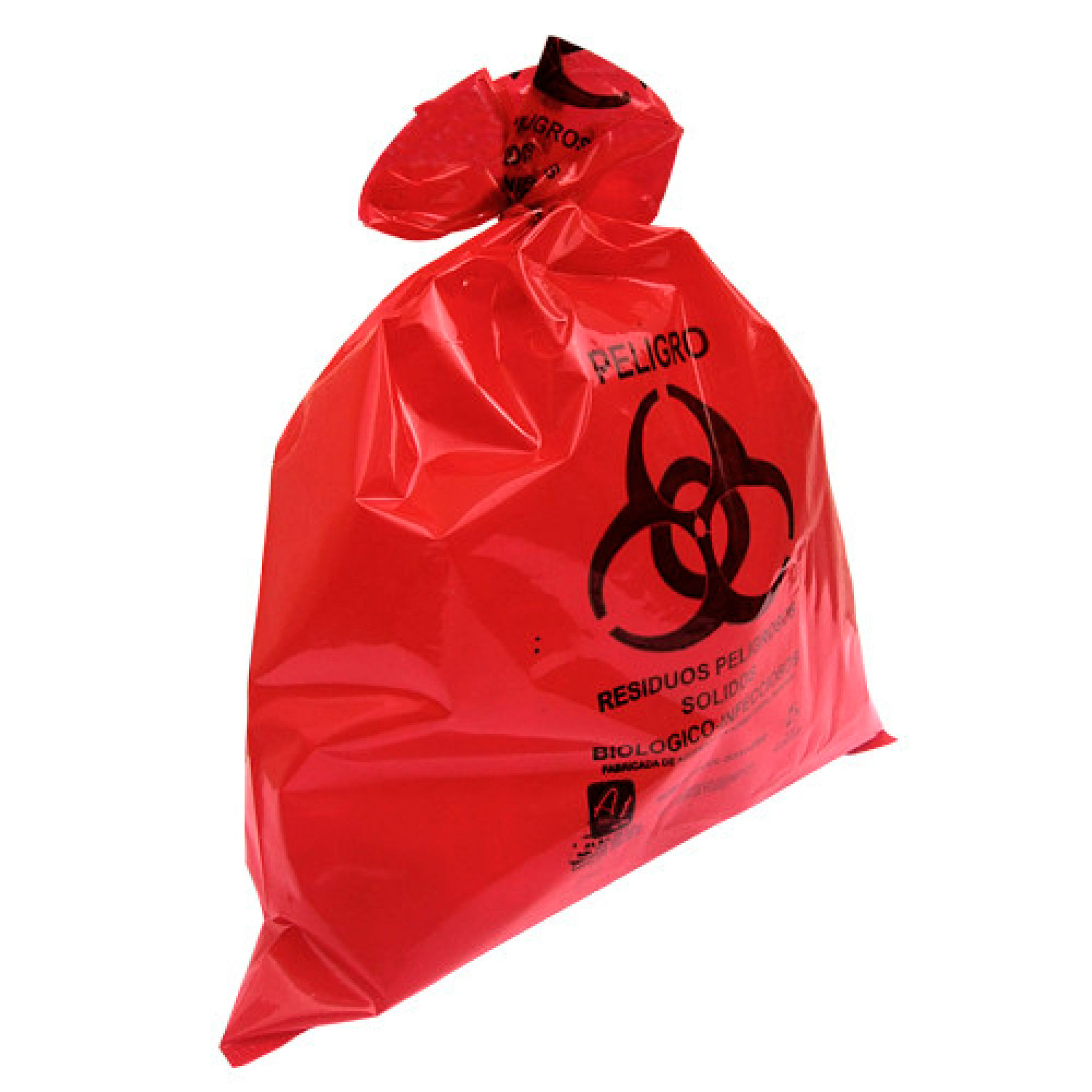 BOLSA PARA RECOLECCION DE RESIDUOS RPBI 46 X 50CM BOLSA CON 100 PIEZAS