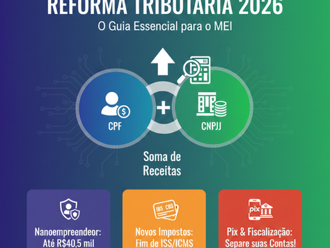 Reforma Tributária 2026: O fim da separação entre CPF e CNPJ para o MEI?