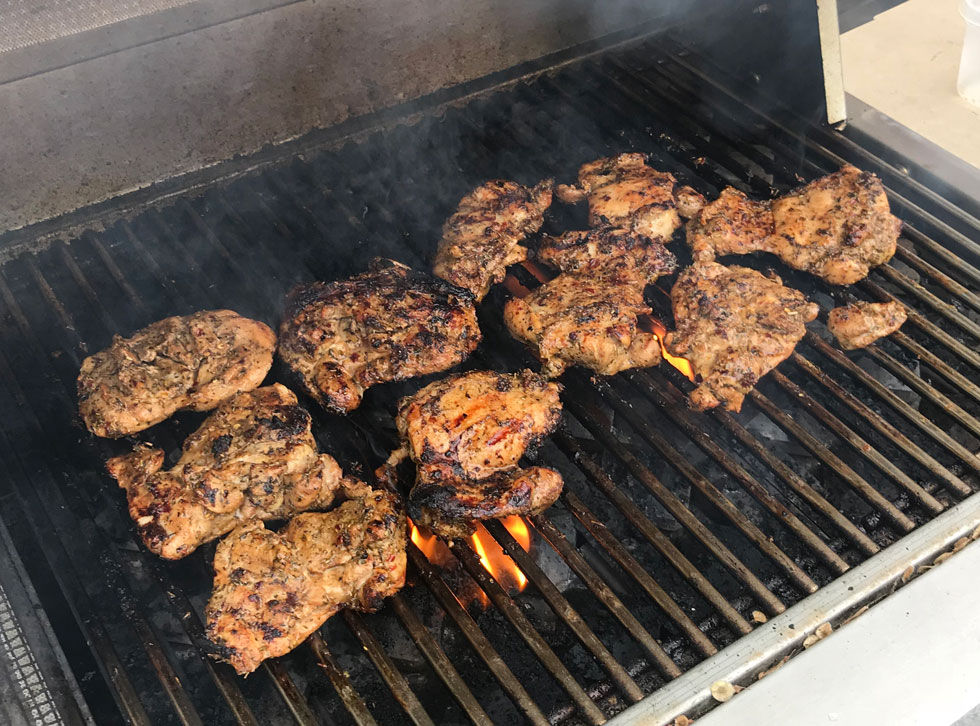 Caribbean Jerk Chicken Thighs