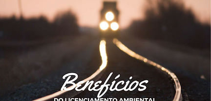 Imagem de trem no trilho com beneficios