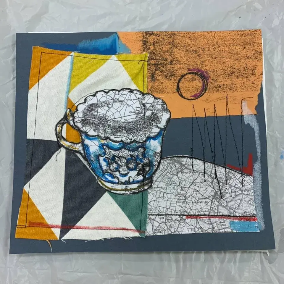 Monoprint on textiles and paper with Elin Crowley, Saturday 19th September.