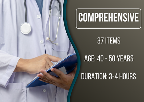 health check up package comprehensive