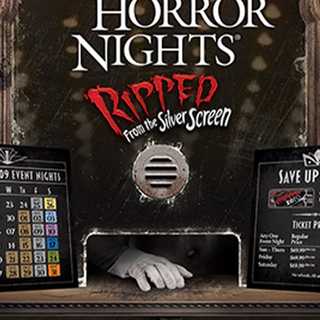 Halloween Horror Nights 2009 Ticket Display