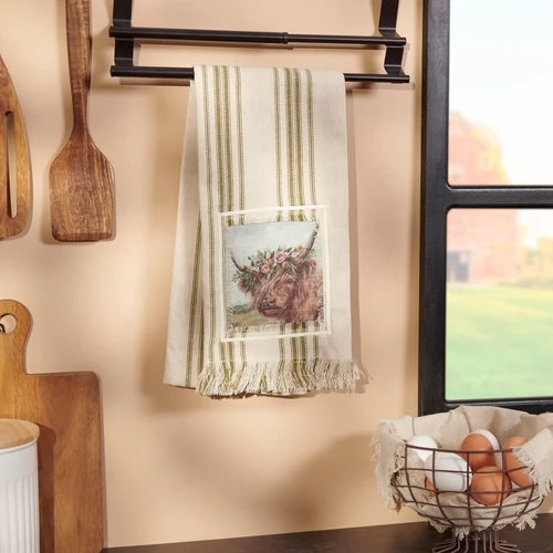 Next Kitchen Roll Holder AnyDesign Highland Cow Kitchen Towel