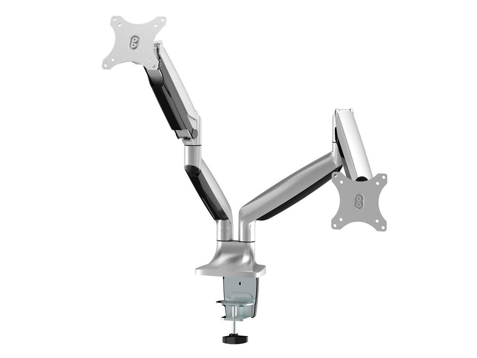 M Deskmount Spring Dual Silver M3279