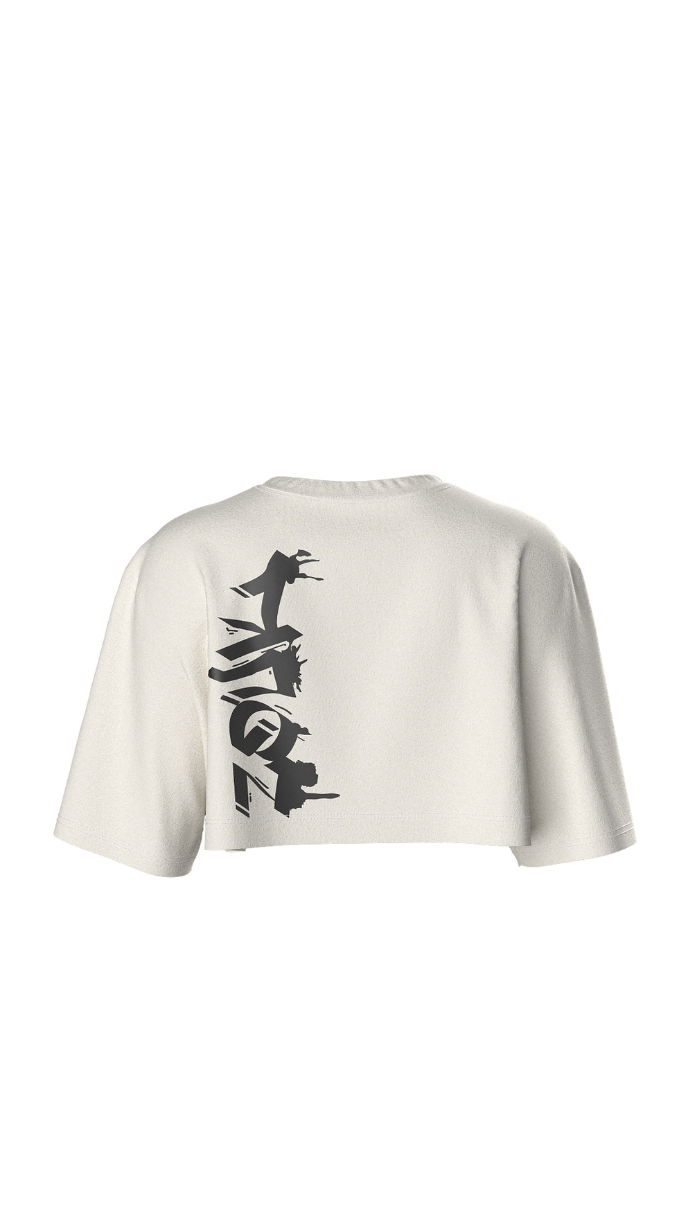 Miniatura: Cropped Oversize Zouk graffiti Off-white