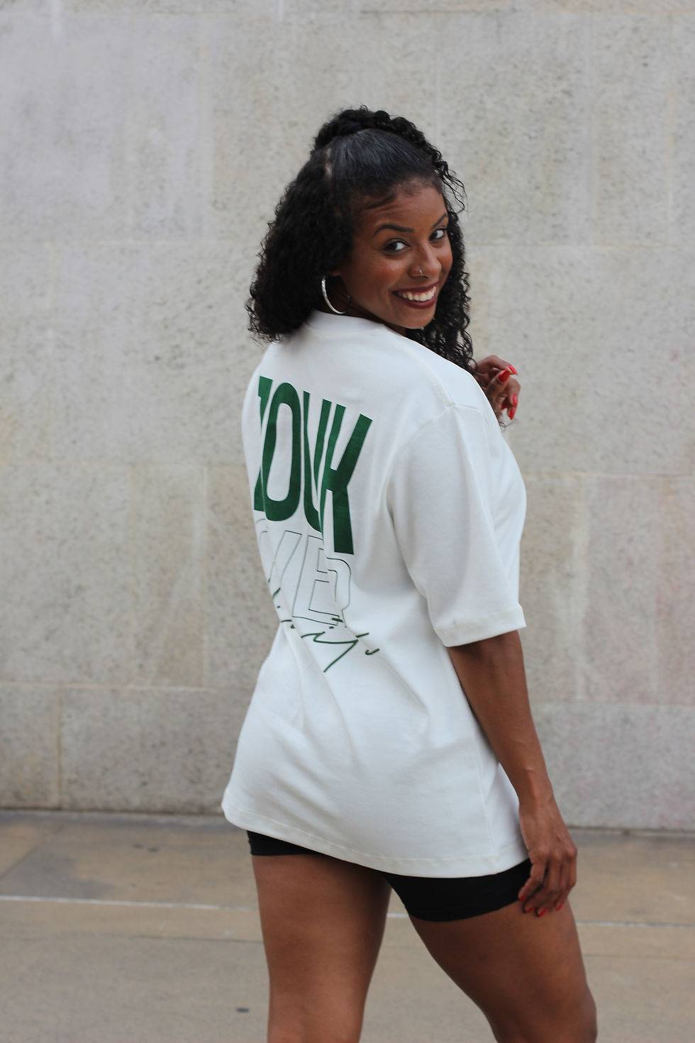 Miniatura: Camisa Oversized Masculina Overzouk off-white