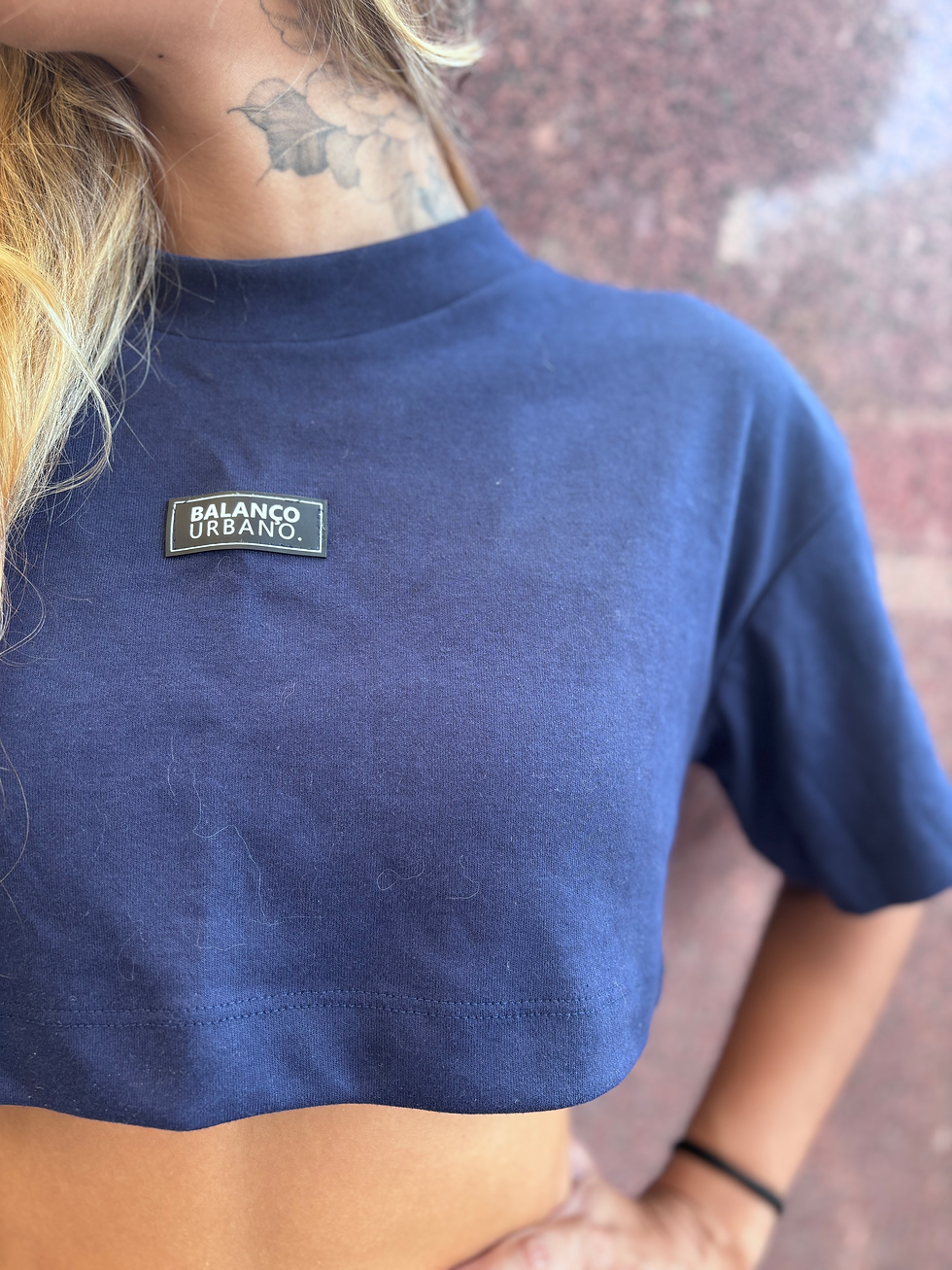 Miniatura: Cropped Oversize Logo Samba Azul