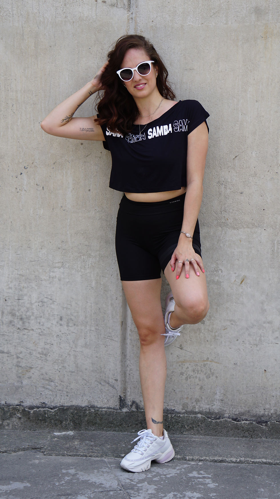 Miniatura: Camisa Cropped Samba preta