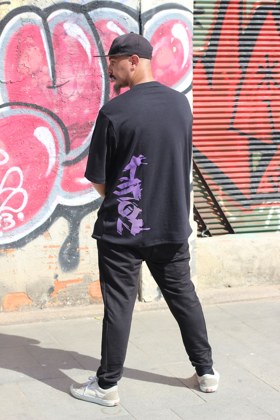 Miniatura: Camisa Oversized Zouk graffiti Preta
