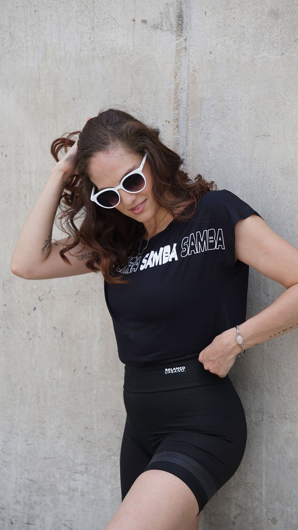 Miniatura: Camisa Cropped Samba preta