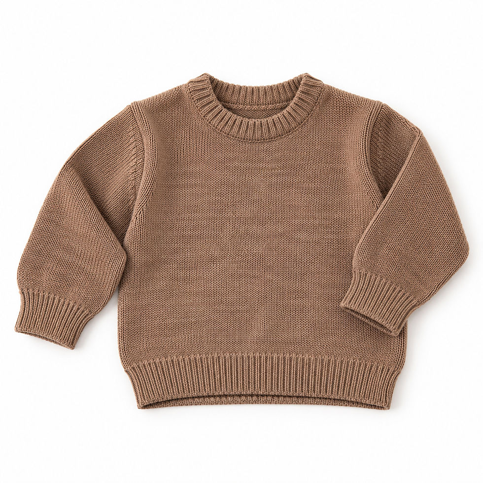 Miniatura: Maglione girocollo in 100% Lana Vergine Merino – Neonato Lu-Lù
